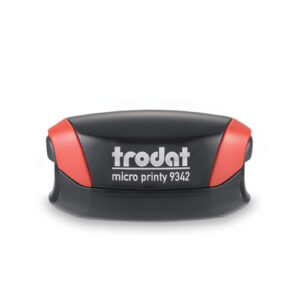 9342 MICRO PRINTY RDEČ z modro blazinico fi 42